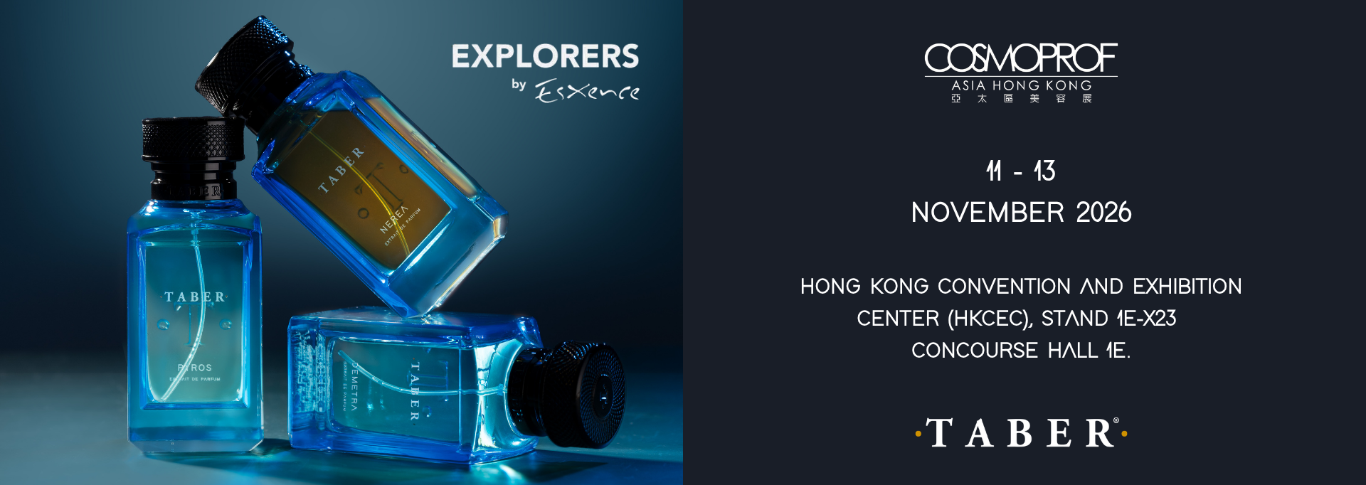 BANNER SITO TABER - Hong Kong Cosmoprof Asia 11-13 novembre 2026